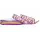 WOVEN RIBBON "COLOURFUL STRIPES" 2cm/10m, 4cm/10m