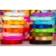 PP RIBBON WITH 2 GOLDEN STRIPES 2cm, 3cm/50yd