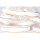 PP RIBBON WITH 2 GOLDEN STRIPES 2cm, 3cm/50yd