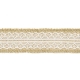 WSTĄŻKA JUTOWA Z KORONKĄ 4cm, 5cm/5m