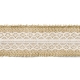 WSTĄŻKA JUTOWA Z KORONKĄ 4cm, 5cm/5m