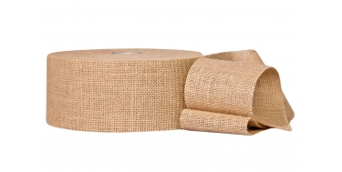 NATURALNA WSTĄŻKA JUTOWA 9cm, 10cm/50m