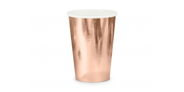 KUBECZKI PAPIEROWE METALICZNE 220 ml 1opak./6szt.