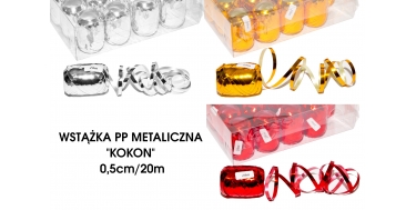 METALLIC POLYBAND "EIKNÄUEL" 0,5cm/20m 1opak./20szt.