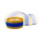 WOVEN RIBBON - DECO MESH (NET) WITH METALLIC EDGES 5cm/10m