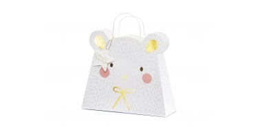 TOREBKA NA PREZENTY "MIŚ POLARNY" 31,5cm/27cm/10cm