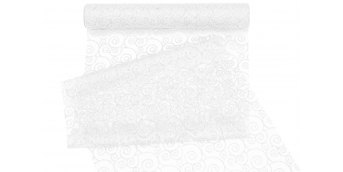 ORGANZA Z NADRUKIEM ZE WZOREM "ORNAMENT" 36cm/5yd