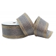 WOVEN RIBBON "SASH WITH ORNAMENT" 4cm, 6cm/10m