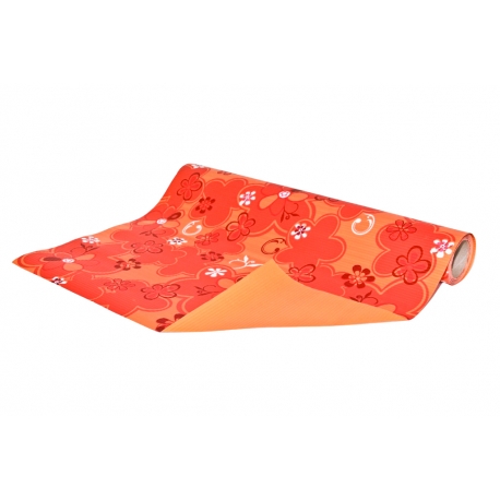 DECORATIVE CORRUGATED WRAPPING PAPER WITH "FLOWER" PATTERN 50cm/10m