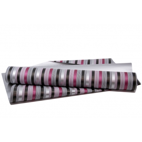 DECORATIVE CORRUGATED WRAPPING PAPER WITH "STRIPES" PATTERN 50cm/10m