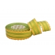 PP RIBBON "LACE" WITH 2 GOLDEN STRIPES 3cm, 4cm, 5cm, 6cm/25yd