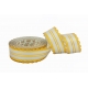 PP RIBBON "LACE" WITH 2 GOLDEN STRIPES 3cm, 4cm, 5cm, 6cm/25yd