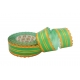 PP RIBBON "LACE" WITH 2 GOLDEN STRIPES 3cm, 4cm, 5cm, 6cm/25yd