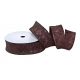 WIRED EDGE "CRUSHED IN WIDTH" SATIN RIBBON 4cm/10m