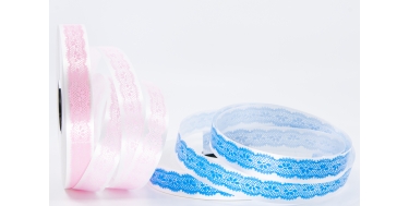 PP PRINTED RIBBON WITH "LACE" PATTERN 2cm/100m