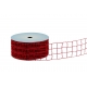 WOVEN RIBBON - METALLIC DECO MESH (NET) WITH "BIG SQUARES" PATTERN 6cm/10m
