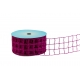 WOVEN RIBBON - METALLIC DECO MESH (NET) WITH "BIG SQUARES" PATTERN 6cm/10m