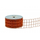 WOVEN RIBBON - METALLIC DECO MESH (NET) WITH "BIG SQUARES" PATTERN 6cm/10m