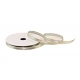 SATINBAND MIT GOLDFÄDEN 0,6cm, 1cm, 1,9cm/11yd