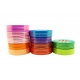 PP RIBBON WITH "COBBLESTONE" PATTERN WITH GOLDEN STRIPES 3cm/50yd