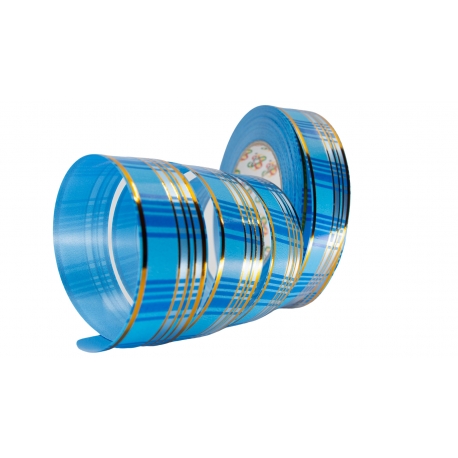 POLYBAND MIT "TARTAN" MUSTER MIT GOLDENEN STREIFEN