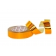 PP METALLIC RIBBON WITH "CROSSWISE STRIPES" PATTERN 2cm, 3cm/50yd