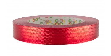 PP METALLIC RIBBON WITH "STRIPES" PATTERN 2cm/50yd