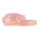 PP RIBBON WITH 4 GOLDEN STRIPES 2cm/50yd