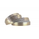 PP RIBBON WITH 4 GOLDEN STRIPES 2cm/50yd