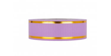 POLYBAND MIT 2 GOLDENEN STREIFEN 4cm, 6cm/50yd