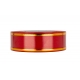 PP RIBBON WITH 2 GOLDEN STRIPES 4cm, 6cm/50yd