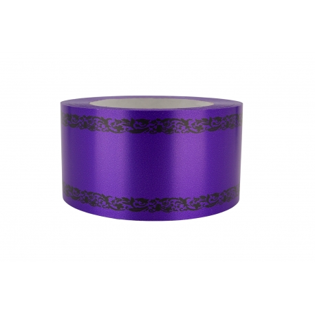 PP FUNERAL PRINTED RIBBON WITH "ORNAMENT" PATTERN 6cm/50yd