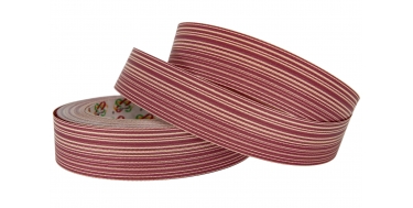 PP MATT RIBBON PRINTED ON BOTH SIDES WITH "STRIPES" PATTERN 3cm/50yd