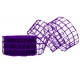 WOVEN RIBBON - DECO MESH (NET) WITH "BIG SQUARES" PATTERN 6cm/10m