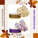 WIRED EDGE RIBBON - METALLIC DECO MESH (NET) WITH "HONEYCOMB" PATTERN WITH GLITTER 4cm/10m