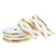 STOFFBAND MIT DRAHTKANTE "GLITZER DOTS" 4cm/10m