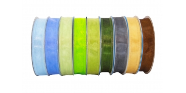 WIRED EDGE CHIFFON RIBBON 2cm, 4cm, 6cm/10m