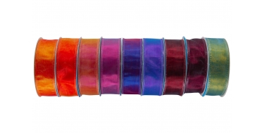 WIRED EDGE CHIFFON "TWO-TONE" RIBBON 2cm, 4cm/10m