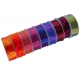 CHIFFONBAND MIT DRAHTKANTE "ZWEIFARBIG" 2cm, 4cm/10m