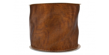 GENÄHT CHIFFONBAND MIT DRAHTKANTE 10cm/5m