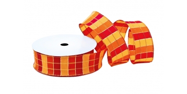 GEWEBTES BAND "WEIHNACHTEN TARTAN" 2cm, 4cm/10m