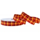 WOVEN RIBBON "CHRISTMAS TARTAN" 2cm, 4cm/10m