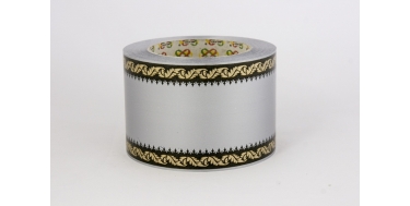 PP FUNERAL PRINTED RIBBON WITH "GOTHIC" PATTERN