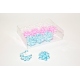 "MINI / SMALL / BIG STAR BOWS - MIX OF COLOURS" - PP LACQURED RIBBON