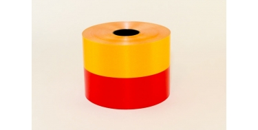 PP PRINTED RIBBON WITH "FLAG" PATTERN 7,5cm/50yd, 10cm/100m