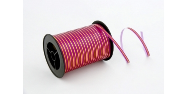 PP RIBBON WITH GOLDEN STRIPE 0,5cm/250yd