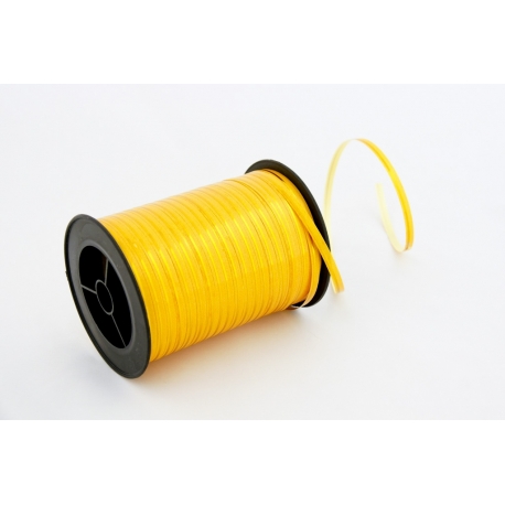 PP RIBBON WITH GOLDEN STRIPE 0,5cm/250yd