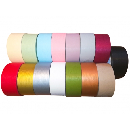 PP MATT RIBBON PRINTED ON BOTH SIDES WITH "ECOLOGY" PATTERN 5cm/50yd