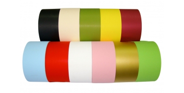 PP MATT RIBBON PRINTED ON BOTH SIDES "WITHOUT PATTERN - PLAIN" 3cm, 6cm/50yd