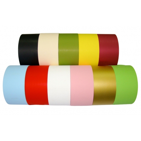 PP MATT RIBBON PRINTED ON BOTH SIDES "WITHOUT PATTERN - PLAIN" 3cm, 6cm/50yd